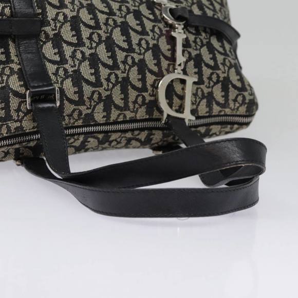 Christian Dior Trotter Canvas Shoulder Bag Black Silver Auth yk14793 - Picture 7 of 16